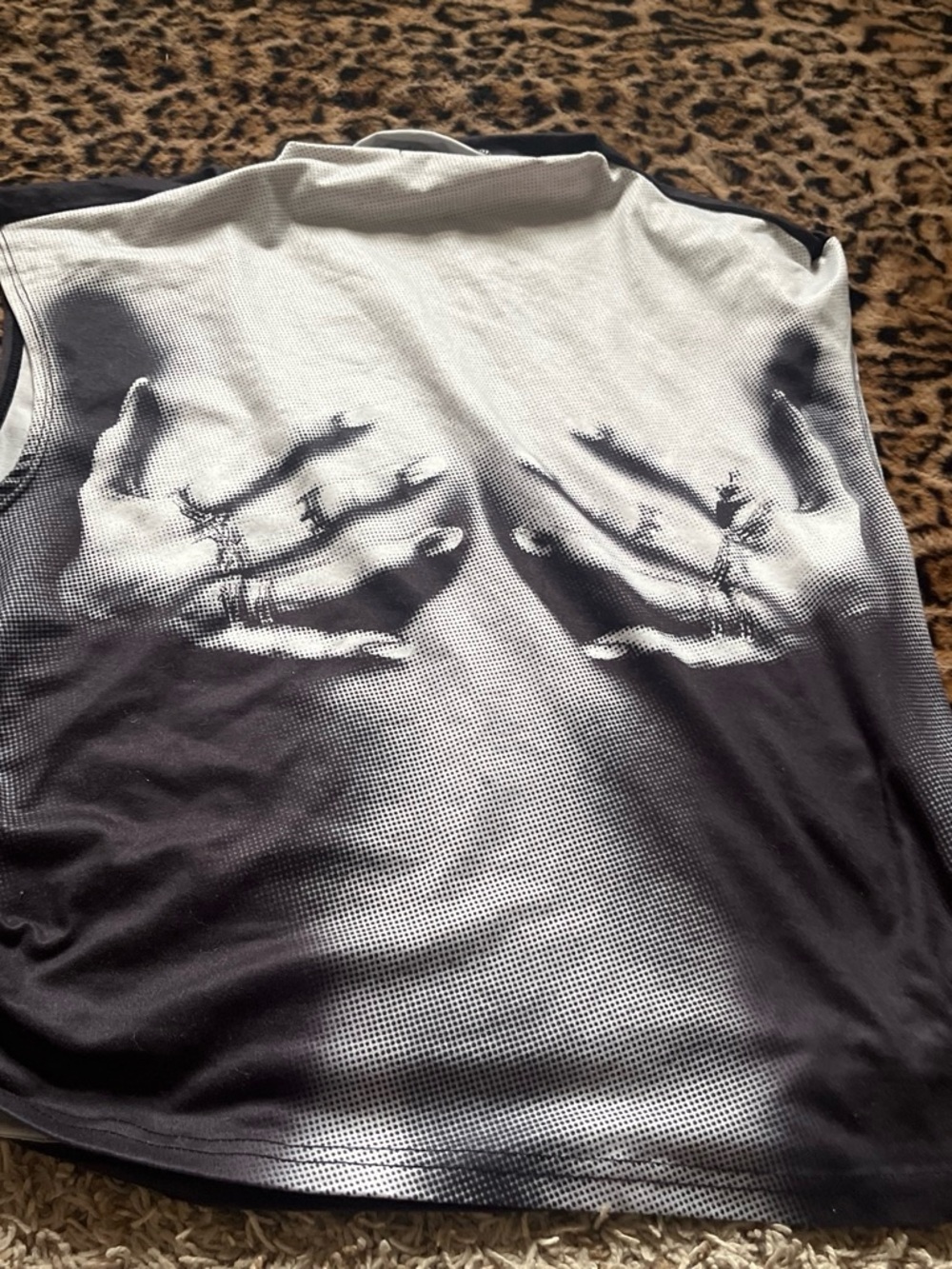 Women’s Black & White Graphic Tank Top